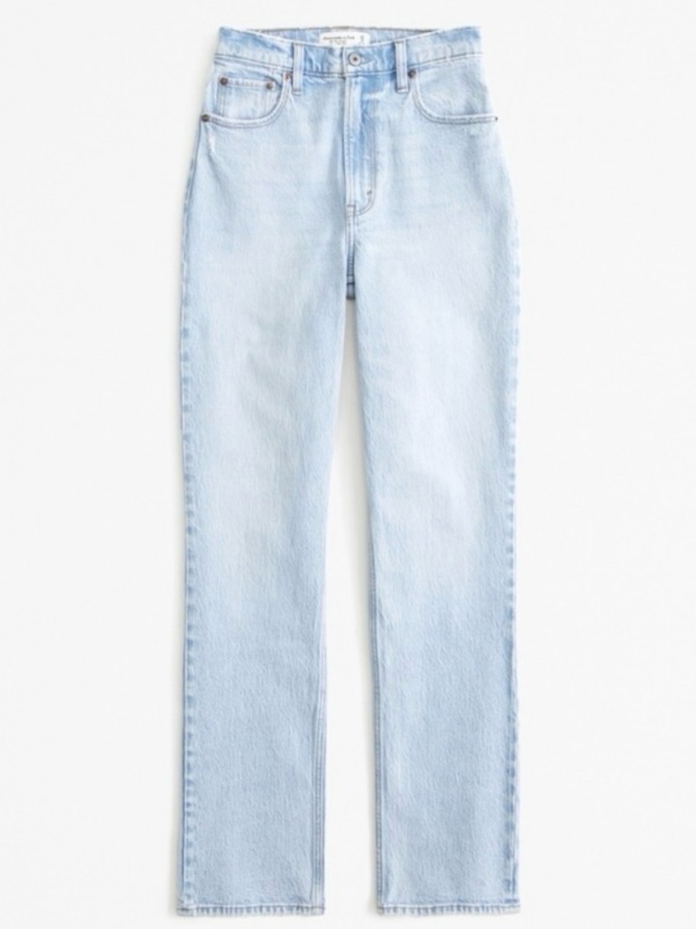 Abercrombie & Fitch Ultra High Rise Curve Love 90s Straight Light Jeans 32 Short